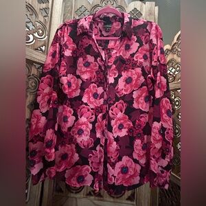 Worthington ladies floral blouse